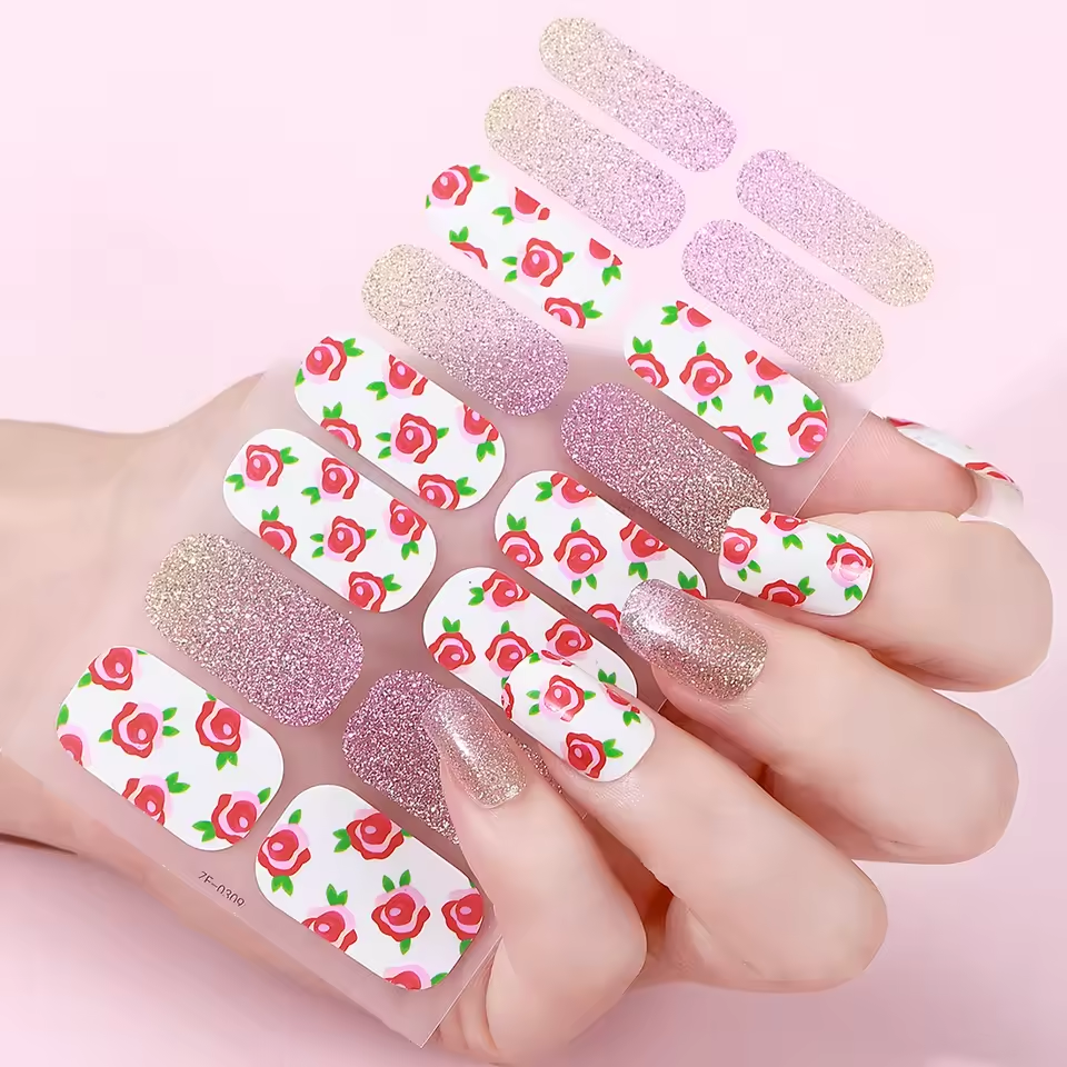Flowers Nail Strips